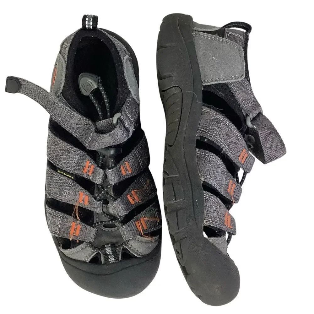 Keen Kid's Unisex Newport H2 Closed Toe Water Sandal Gray/Black Size 2